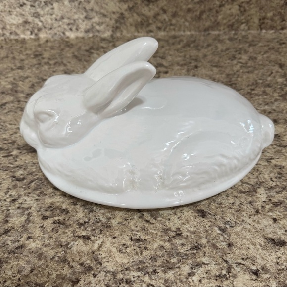 Vintage California USA Pottery Rabbit Bunny Tureen LID ONLY - Picture 1 of 7